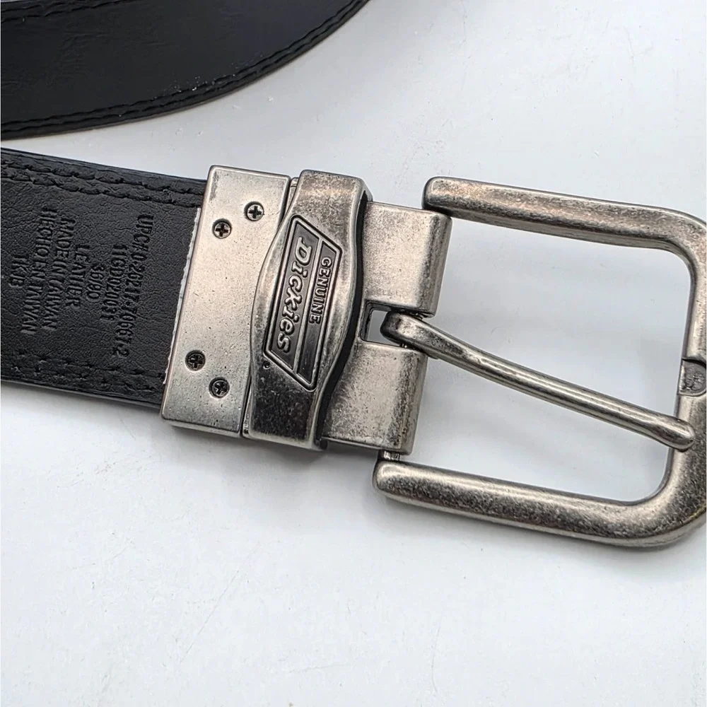 Dickies Reversible Belt Mens 36 Black Brown Workwear Utility Skater Y2K 90s 2000
